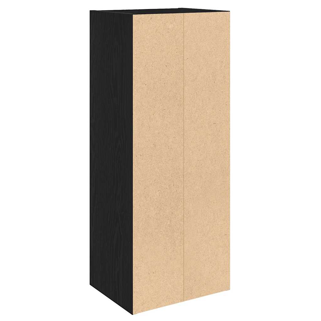 Regal za knjige crni hrasta 31x24x77 cm od konstruiranog drva