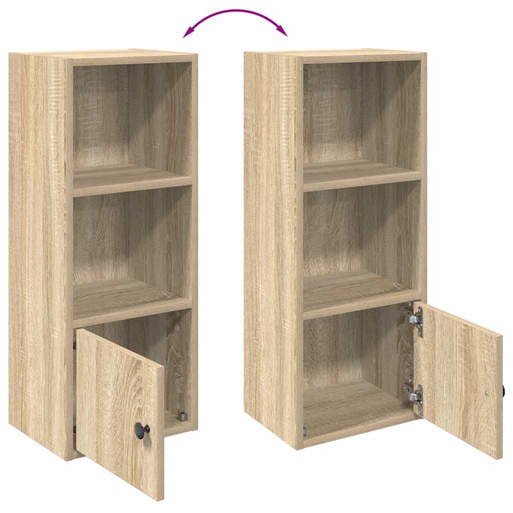 Regal za knjige boja hrasta 31x24x77 cm od konstruiranog drva