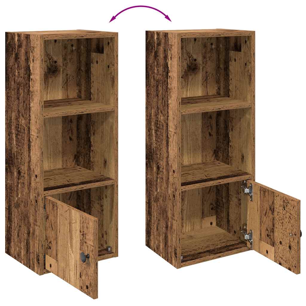 Regal za knjige boja starog drva 31x24x77 cm konstruirano drvo
