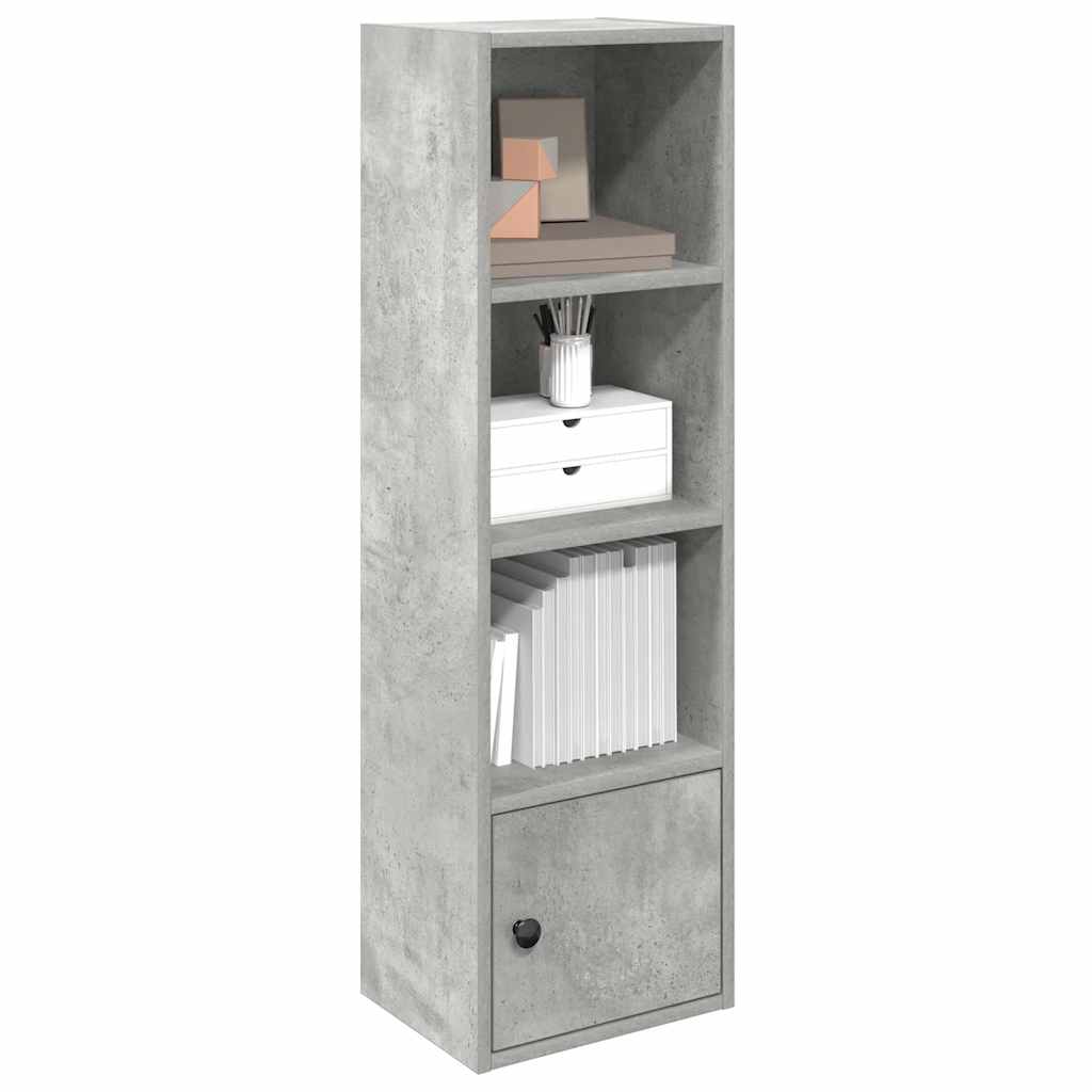 Regal za knjige boja betona 31x24x102 cm konstruirano drvo