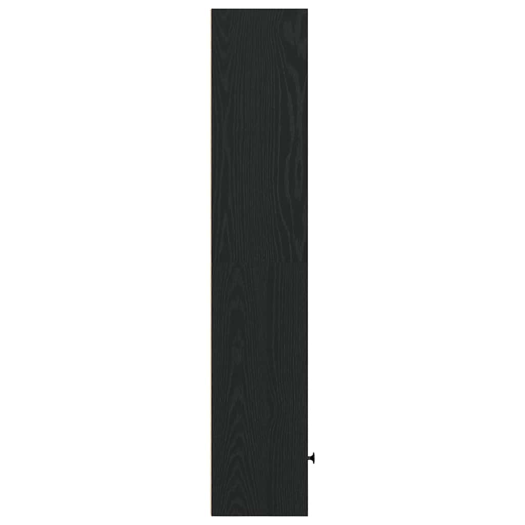 Regal za knjige crni hrasta 31x24x127 cm od konstruiranog drva