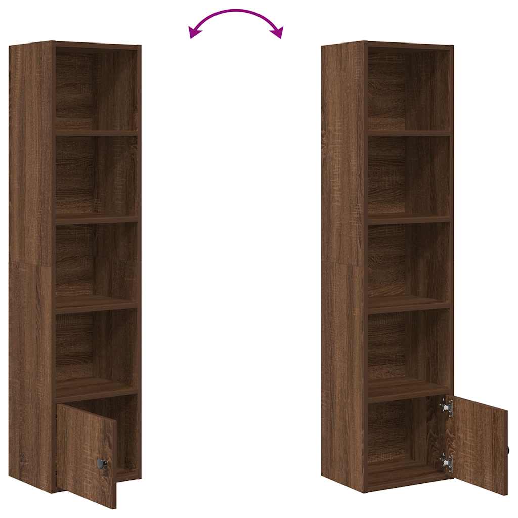 Regal za knjige boja hrasta 31x24x127 cm konstruirano drvo