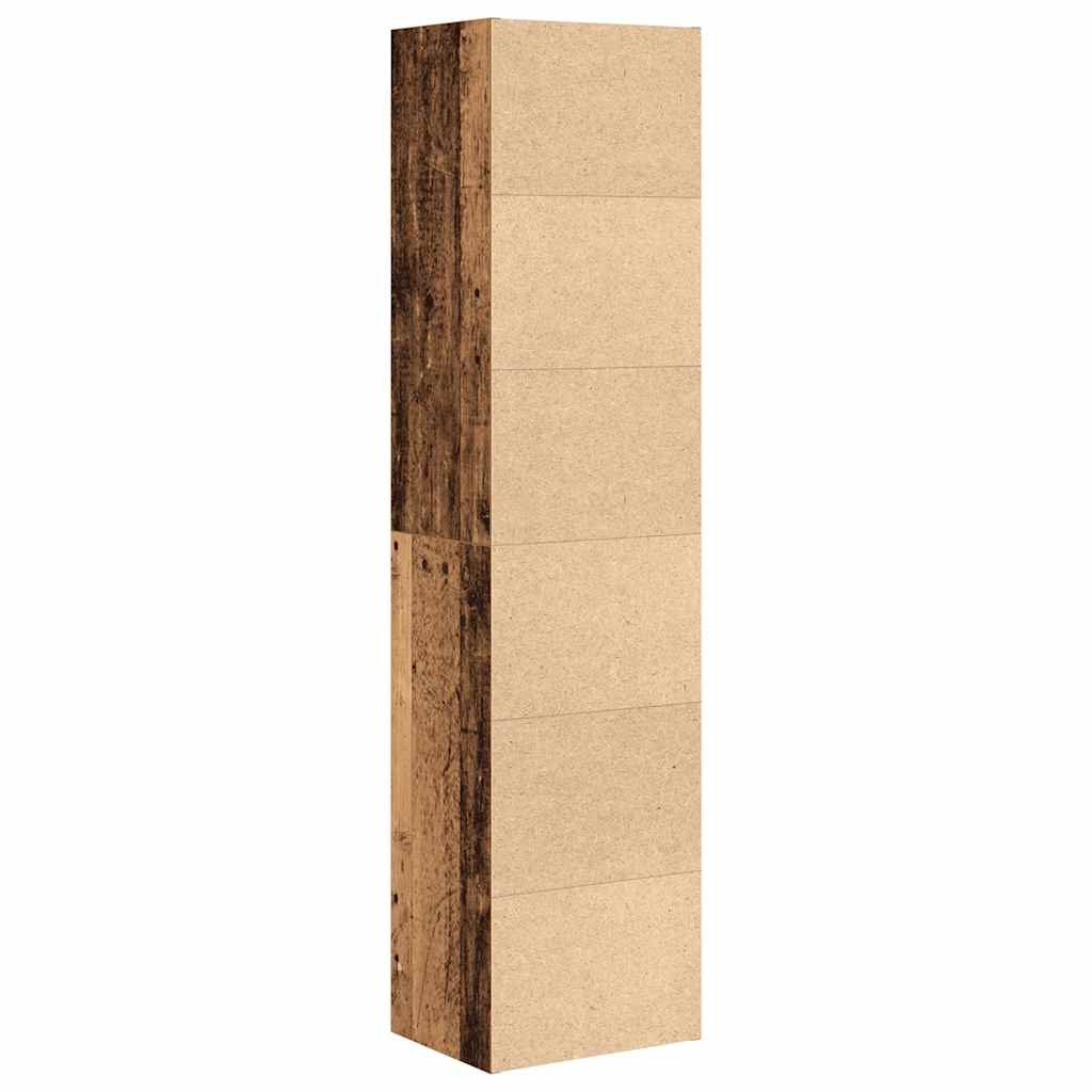 Regal za knjige boja starog drva 31x24x127 cm drveni
