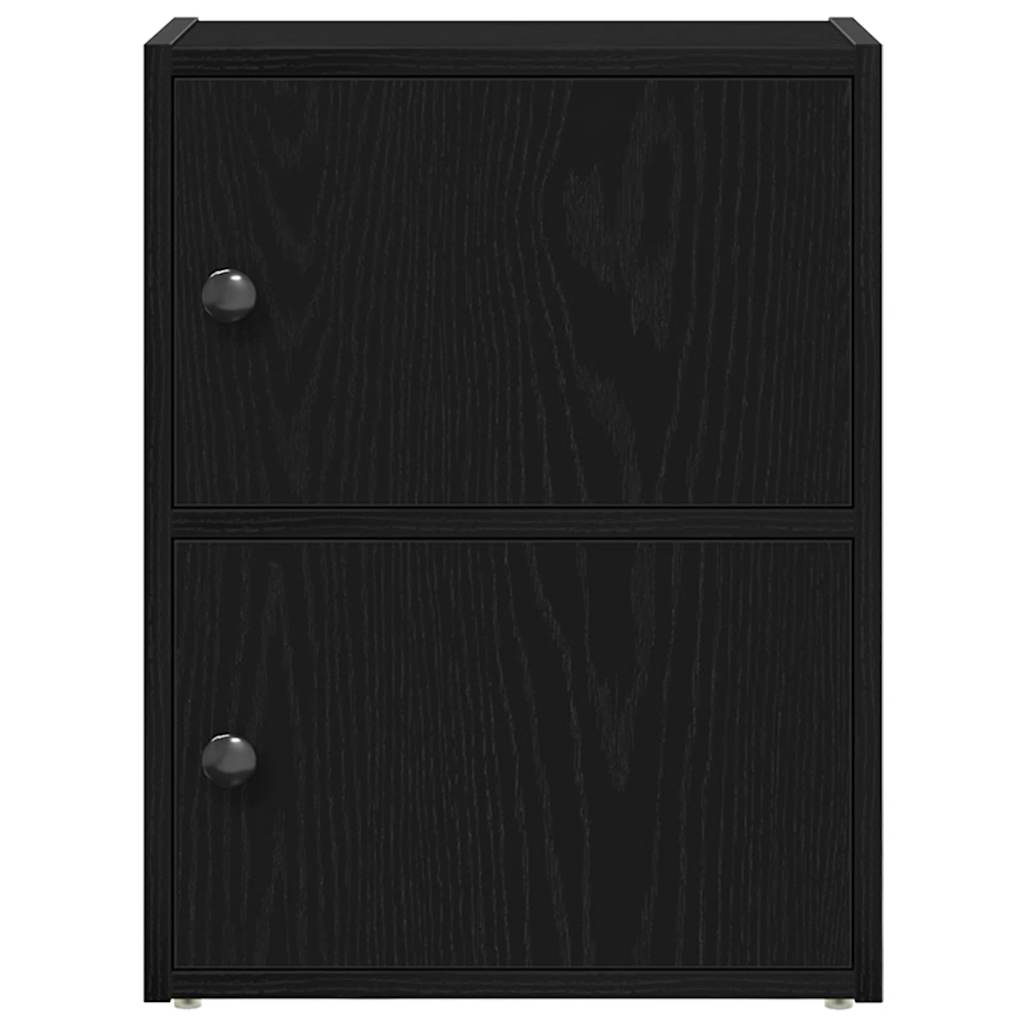 Regal za knjige crni hrasta 40x24x52 cm od konstruiranog drva