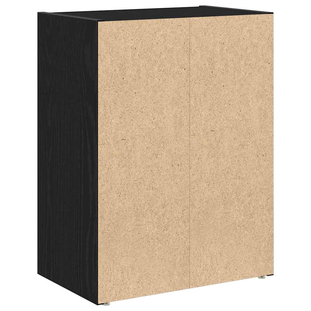 Regal za knjige crni hrasta 40x24x52 cm od konstruiranog drva