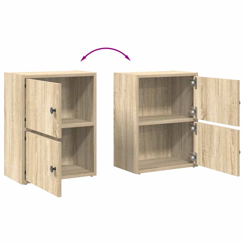 Regal za knjige boja hrasta 40x24x52 cm od konstruiranog drva