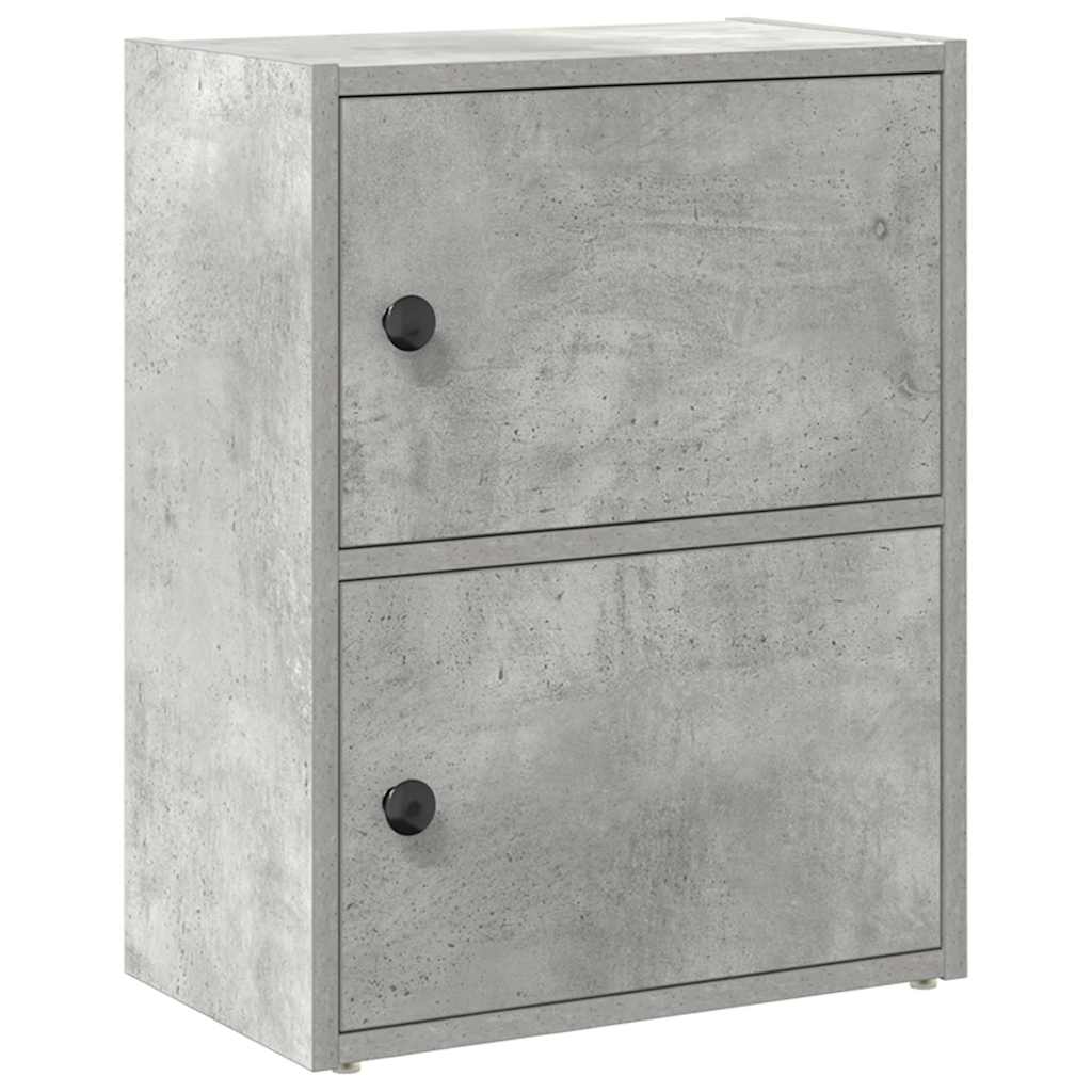 Regal za knjige boja betona 40x24x52 cm konstruirano drvo