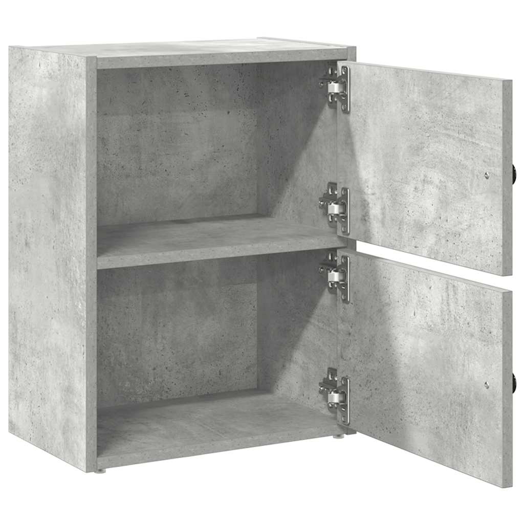 Regal za knjige boja betona 40x24x52 cm konstruirano drvo