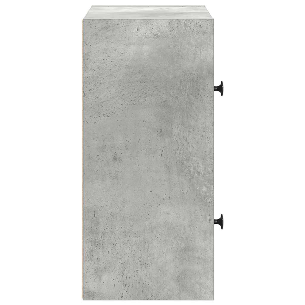 Regal za knjige boja betona 40x24x52 cm konstruirano drvo