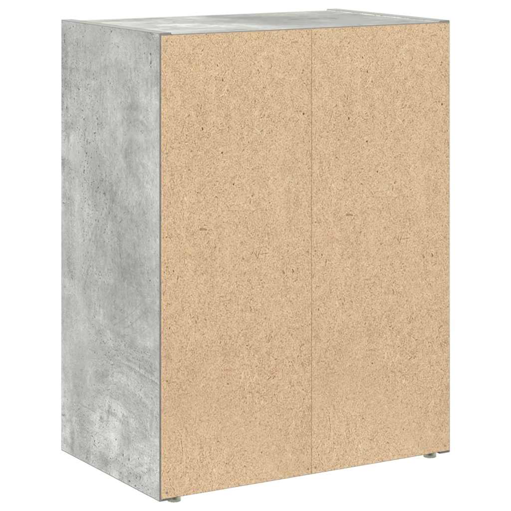 Regal za knjige boja betona 40x24x52 cm konstruirano drvo