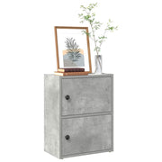 Regal za knjige boja betona 40x24x52 cm konstruirano drvo
