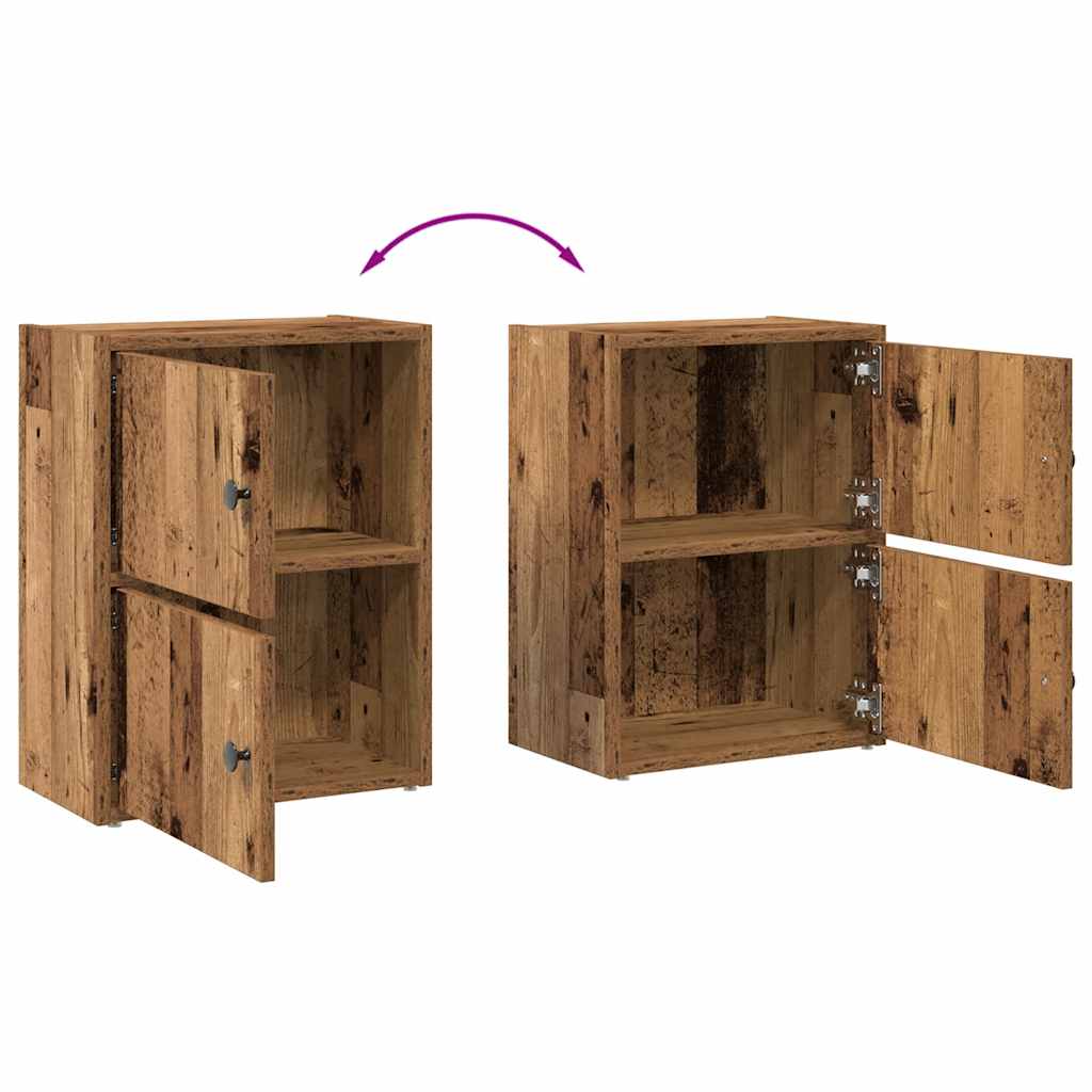 Regal za knjige boja starog drva 40x24x52 cm konstruirano drvo
