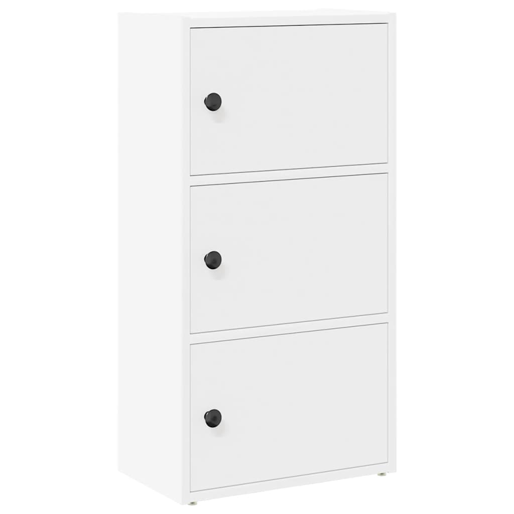 Regal za knjige bijeli 40x24x77 cm konstruirano drvo