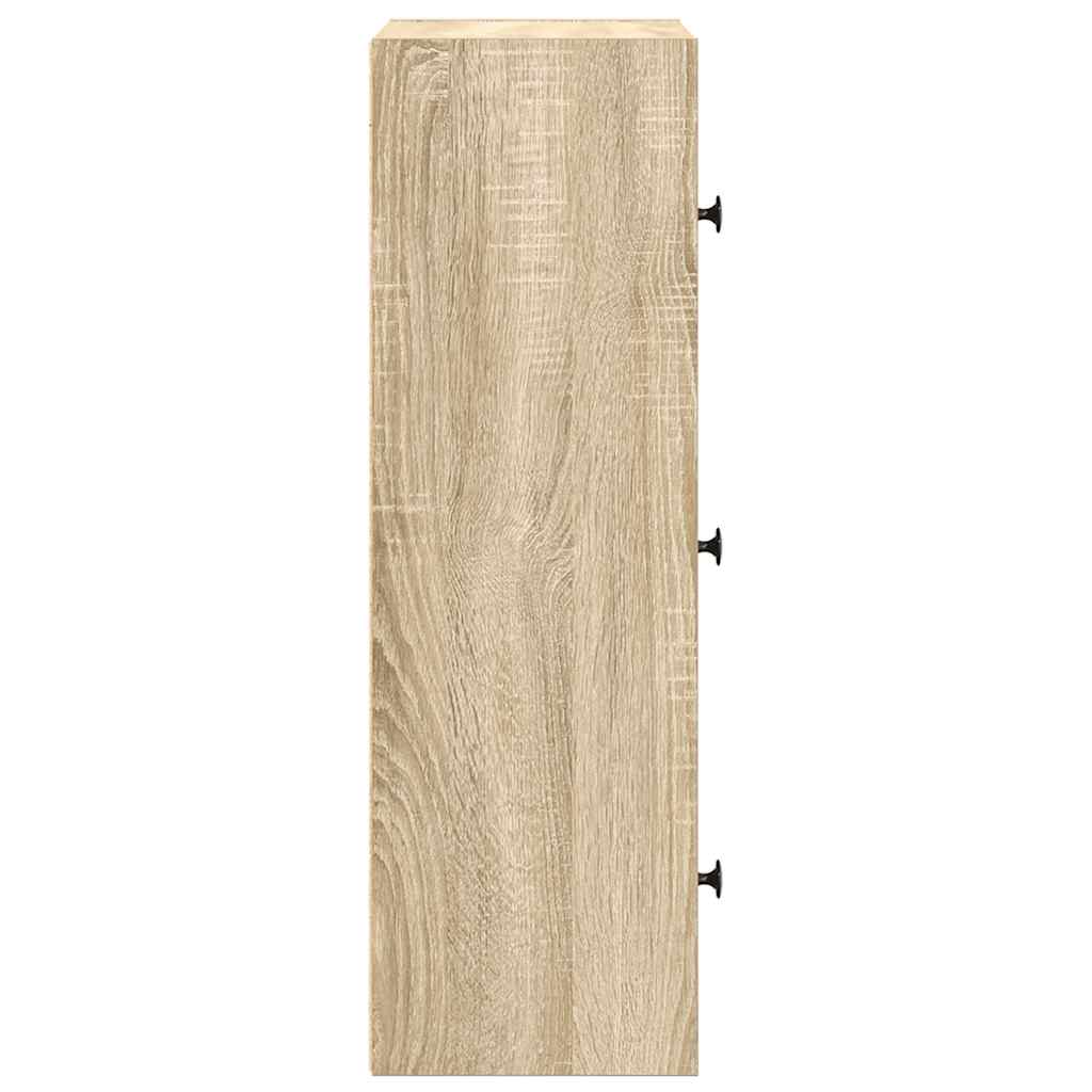 Regal za knjige boja hrasta 40x24x77 cm od konstruiranog drva