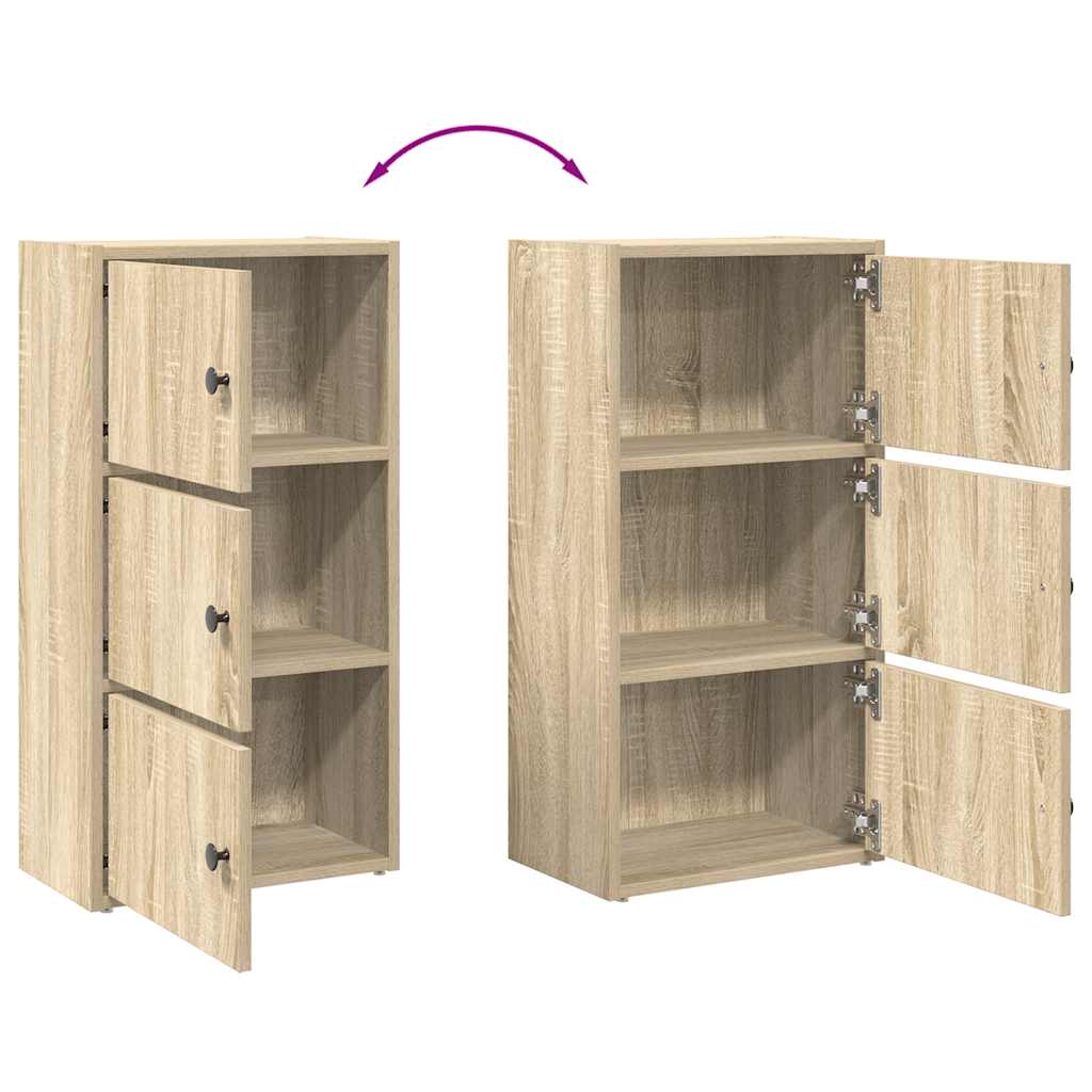 Regal za knjige boja hrasta 40x24x77 cm od konstruiranog drva