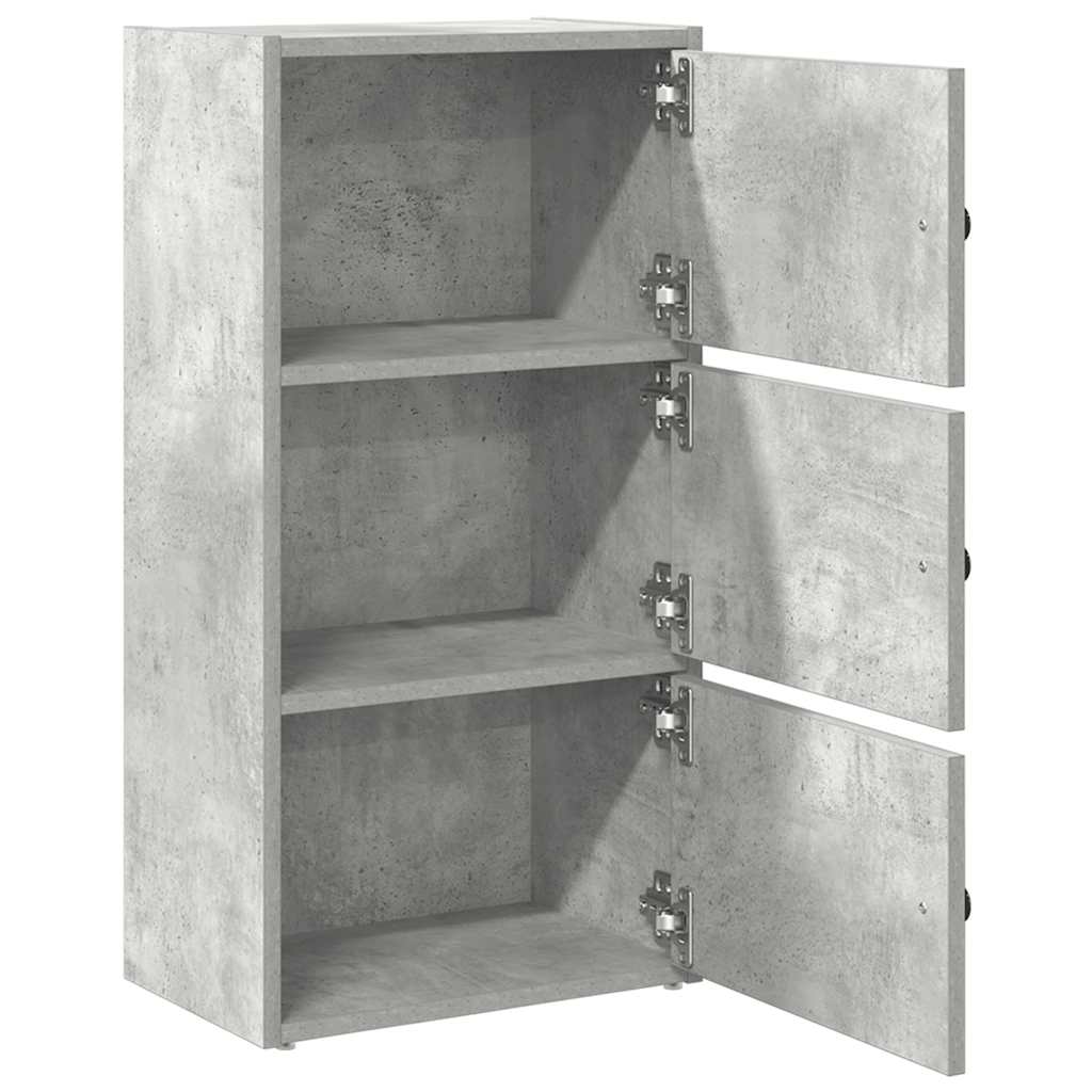 Regal za knjige boja betona 40x24x77 cm konstruirano drvo
