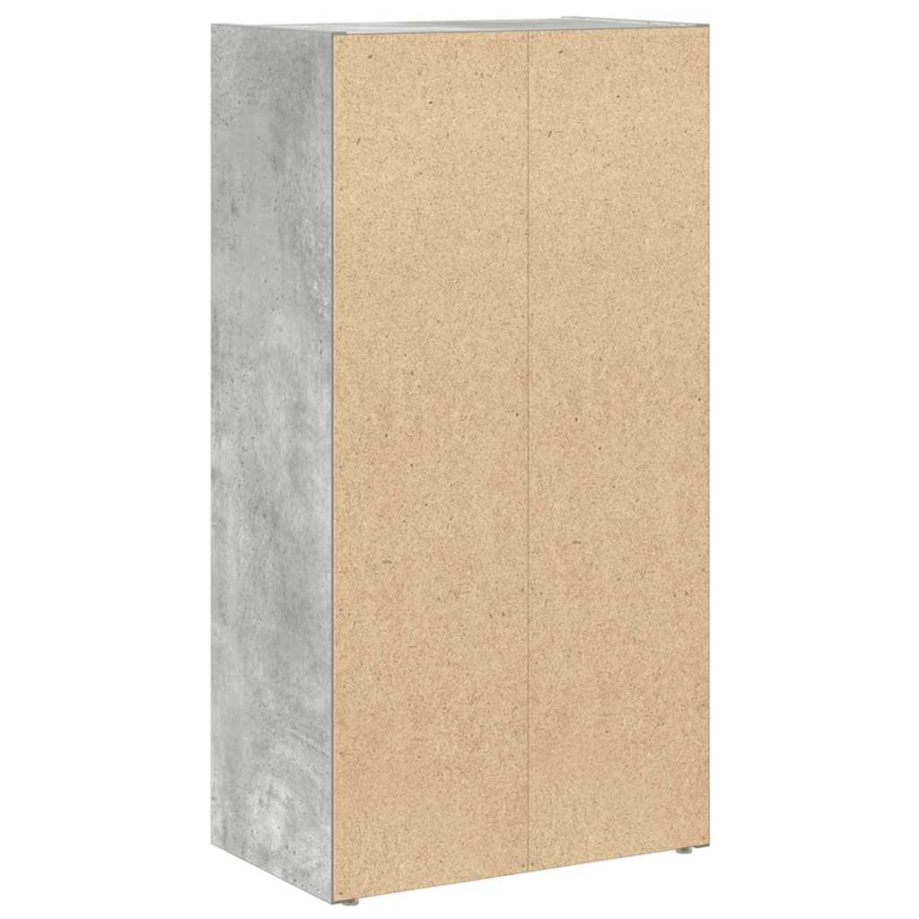 Regal za knjige boja betona 40x24x77 cm konstruirano drvo