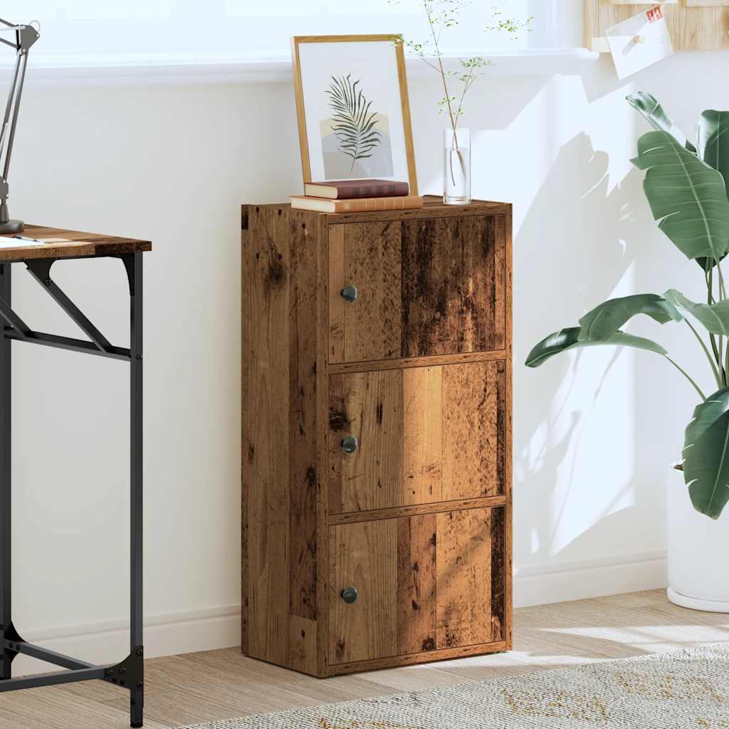 Regal za knjige boja starog drva 40x24x77 cm konstruirano drvo