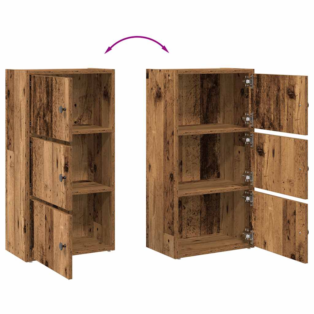 Regal za knjige boja starog drva 40x24x77 cm konstruirano drvo