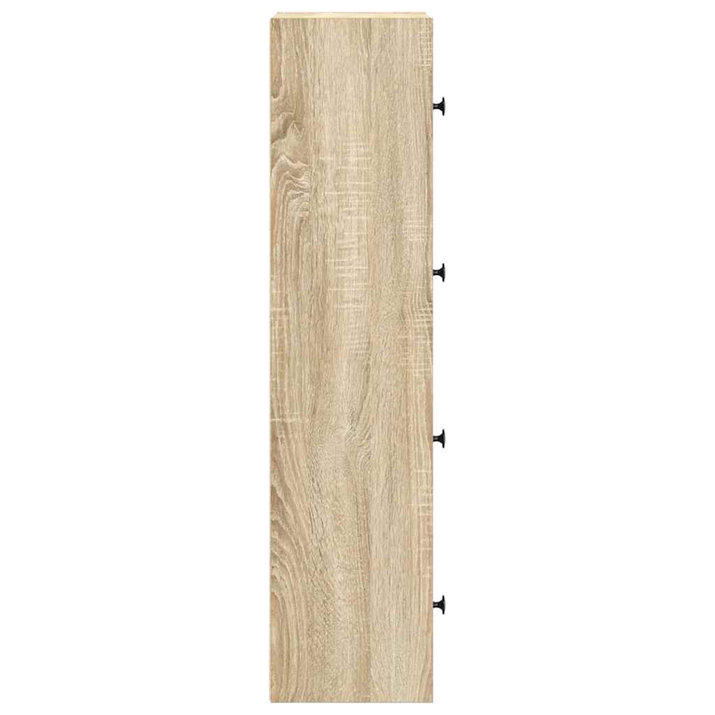 Regal za knjige boja hrasta 40x24x102 cm od konstruiranog drva