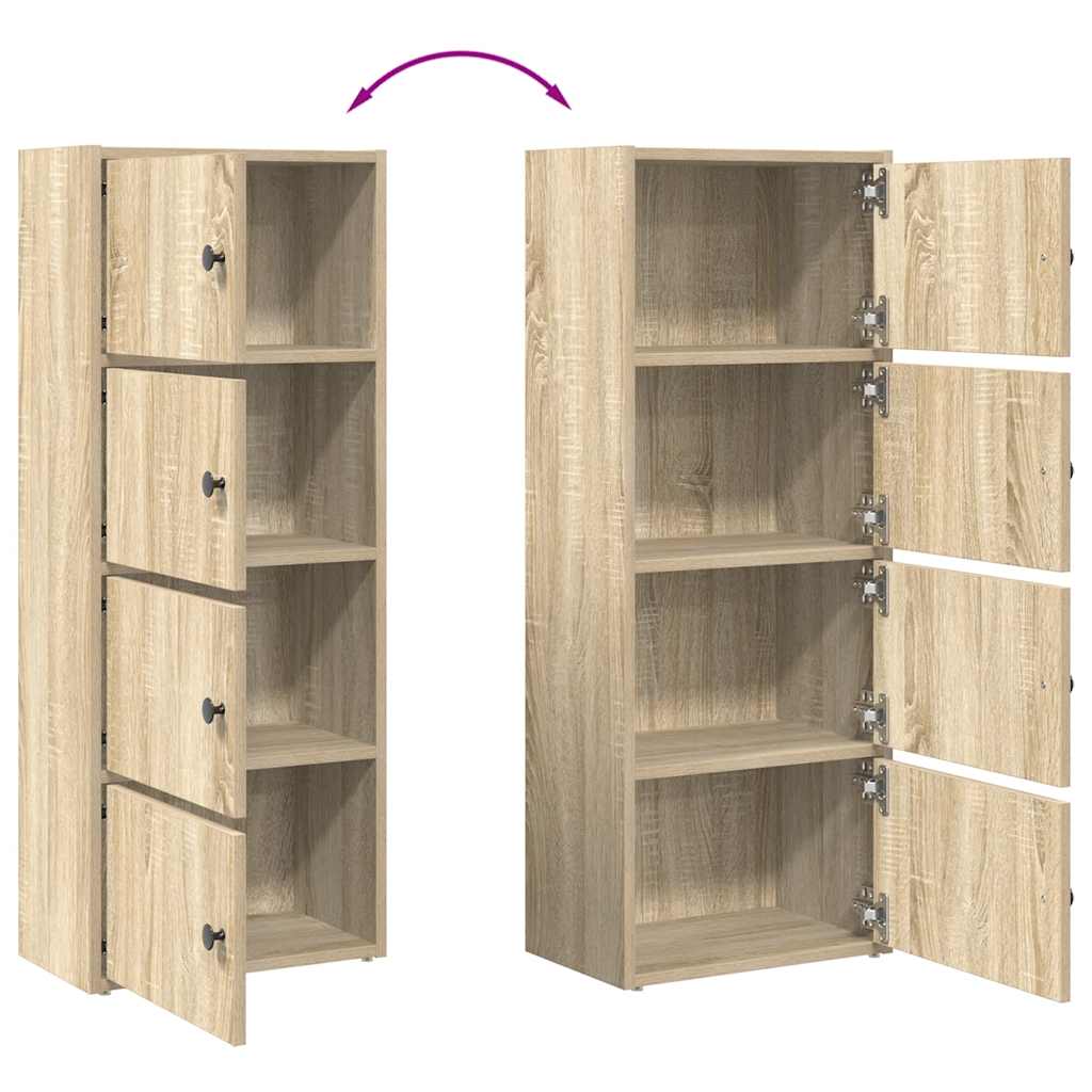 Regal za knjige boja hrasta 40x24x102 cm od konstruiranog drva