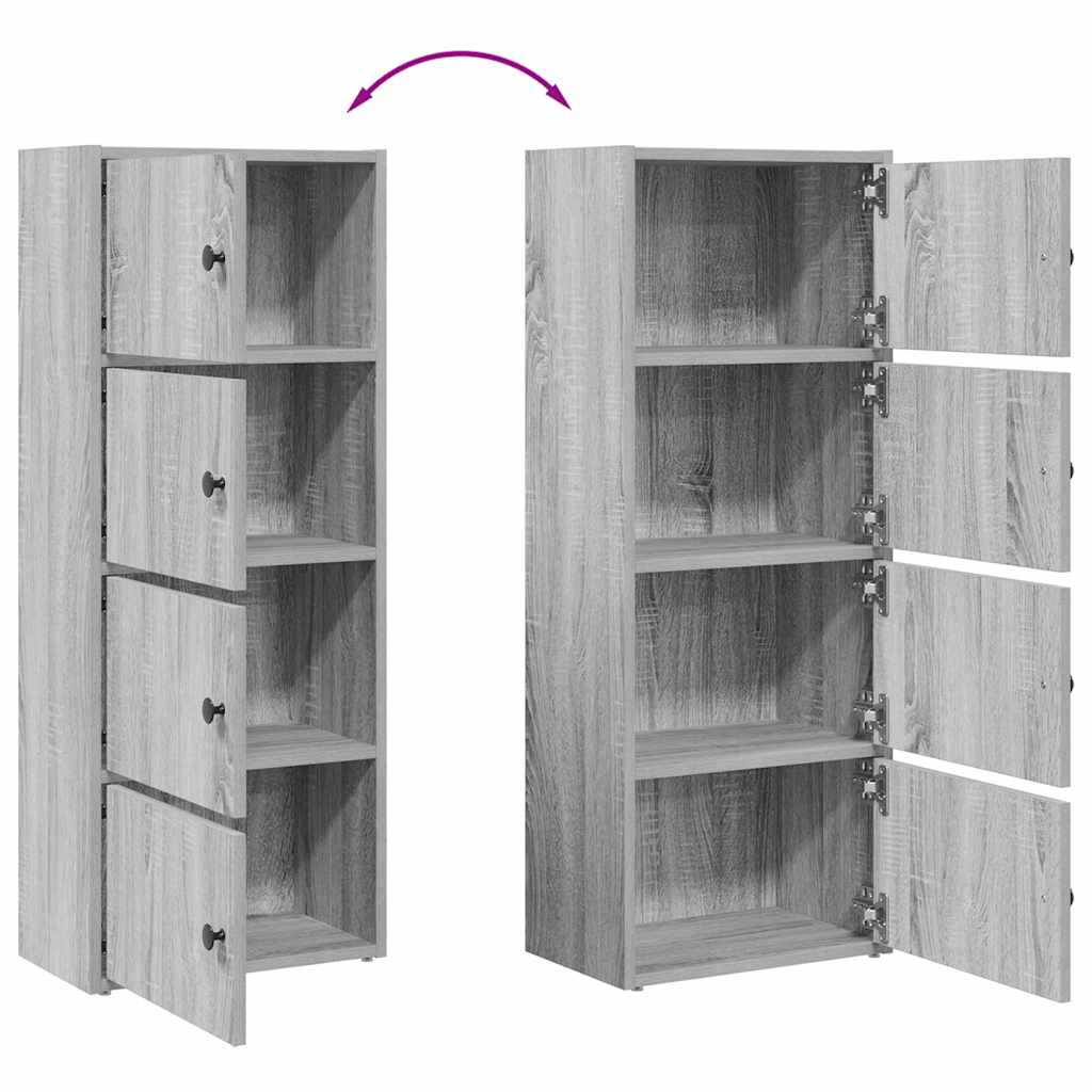 Regal za knjige boja hrasta 40x24x102 cm konstruirano drvo
