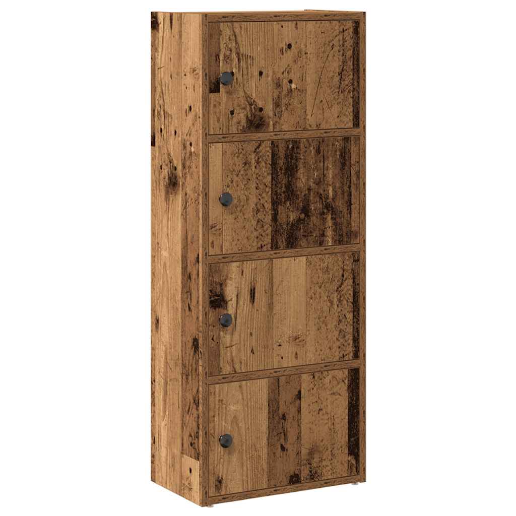 Regal za knjige boja starog drva 40x24x102 cm drveni