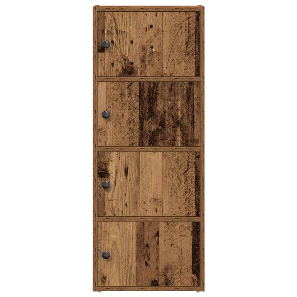 Regal za knjige boja starog drva 40x24x102 cm drveni