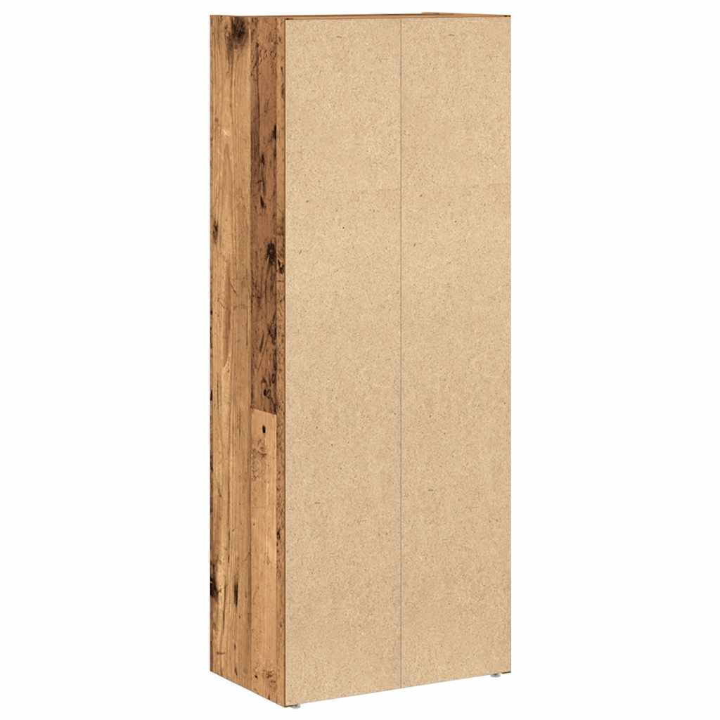Regal za knjige boja starog drva 40x24x102 cm drveni