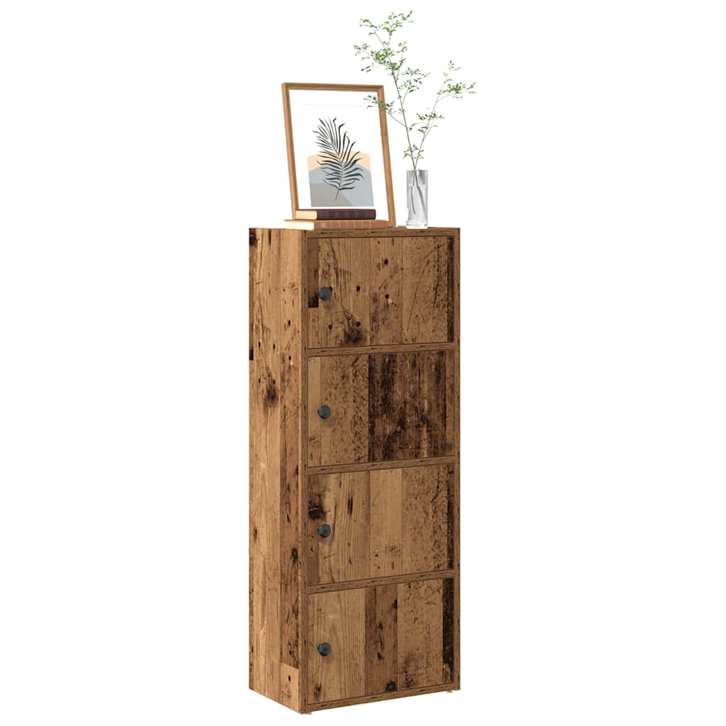Regal za knjige boja starog drva 40x24x102 cm drveni