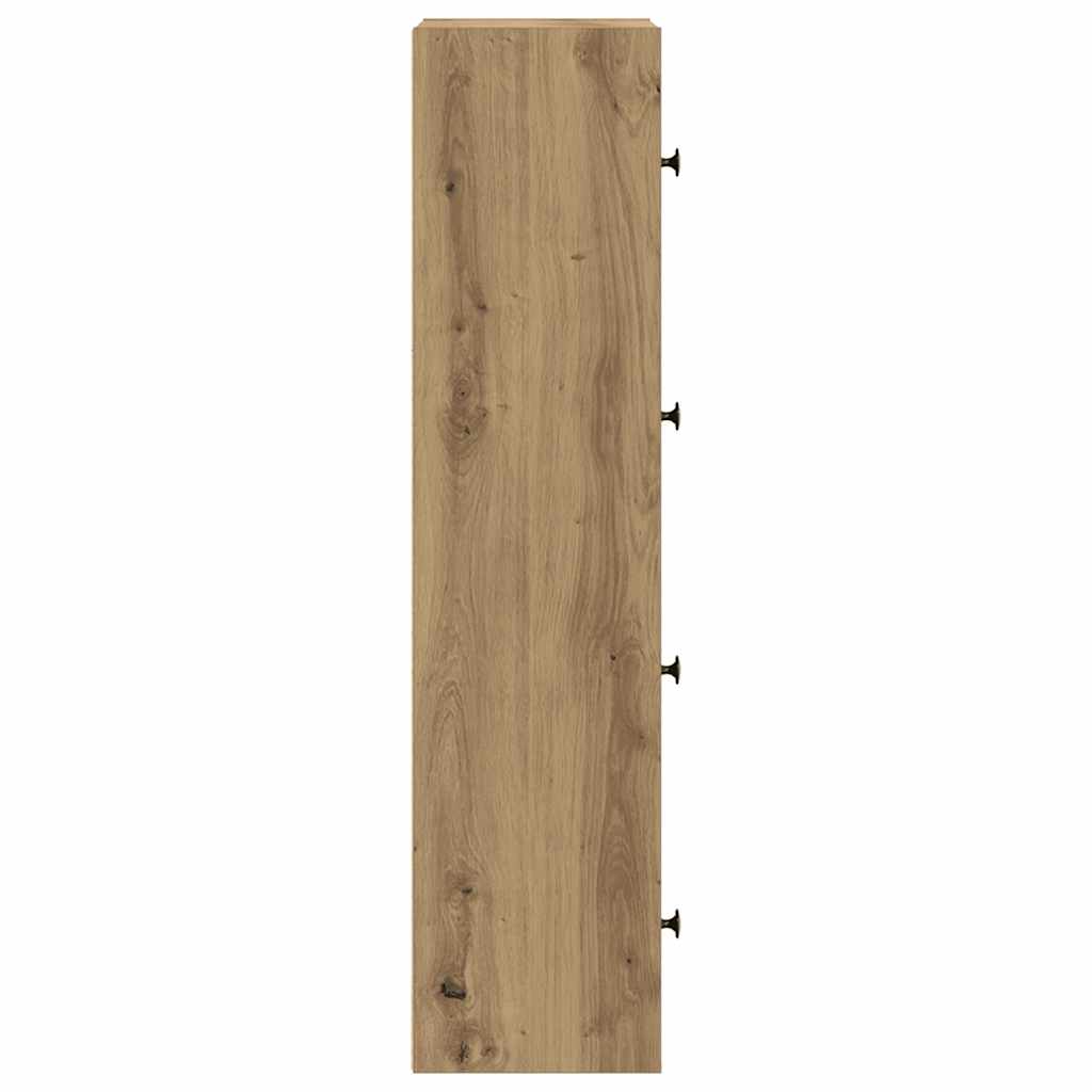 Regal za knjige boja hrasta 40x24x102 cm konstruirano drvo