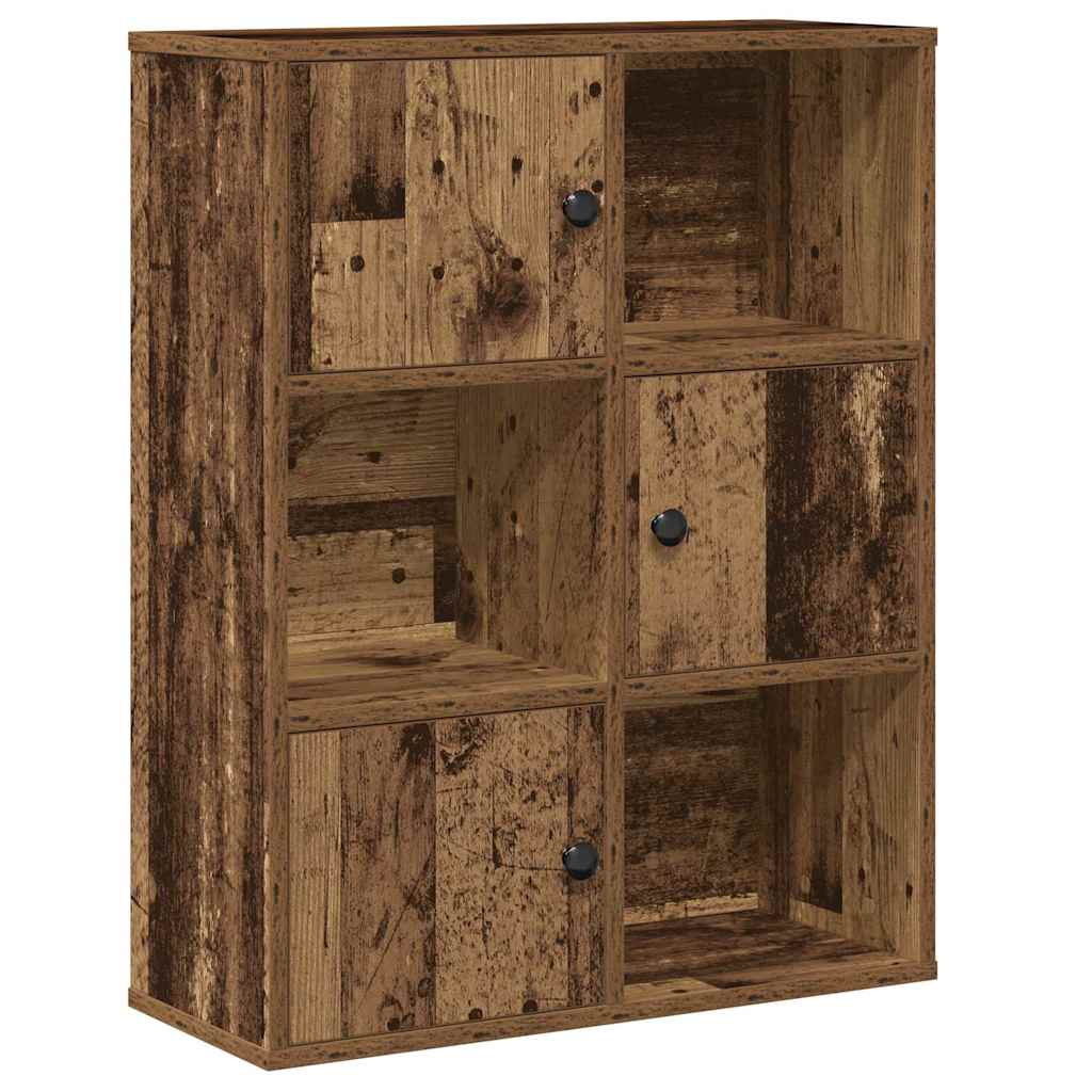 Regal za knjige boja starog drva 60x24x76,5cm konstruirano drvo