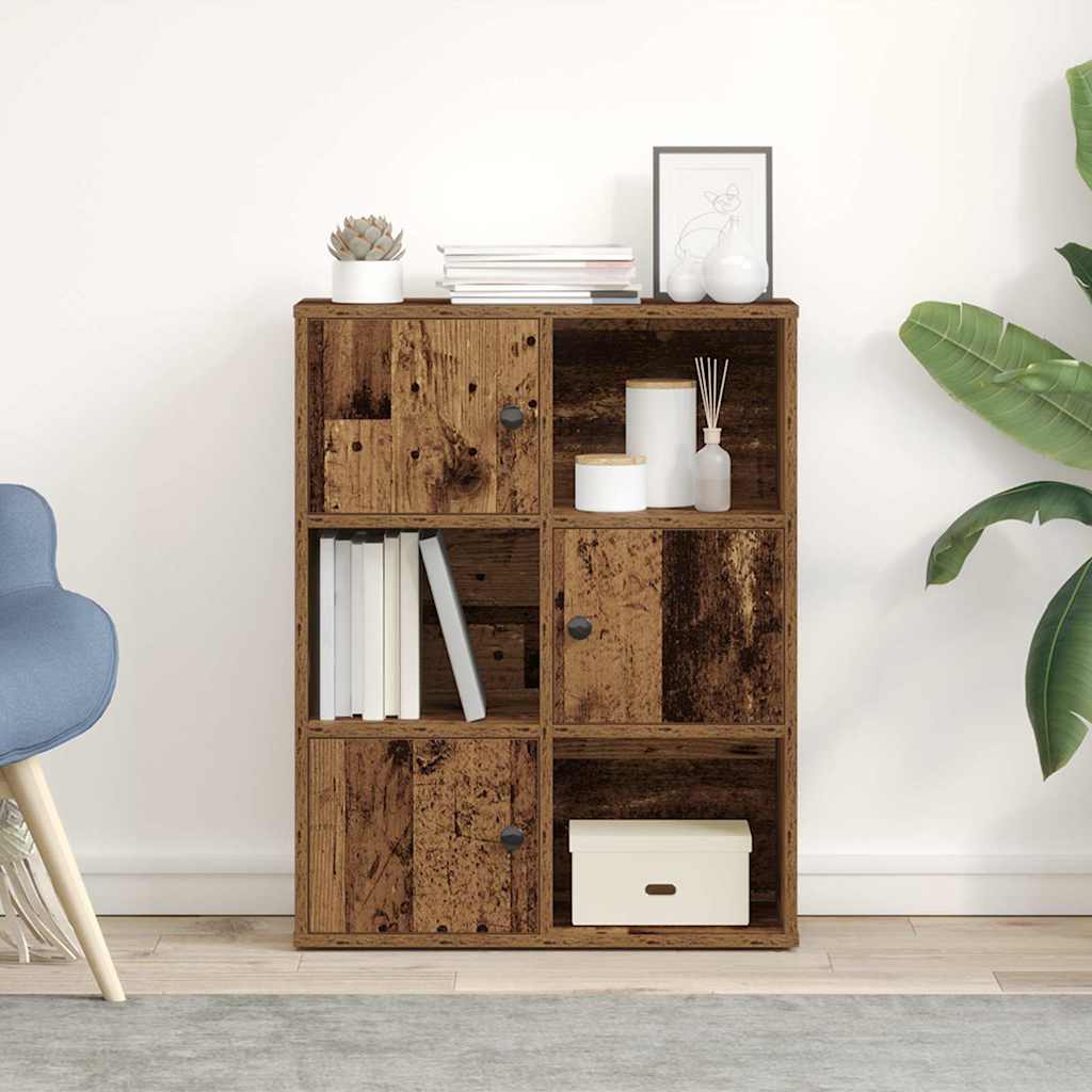 Regal za knjige boja starog drva 60x24x76,5cm konstruirano drvo