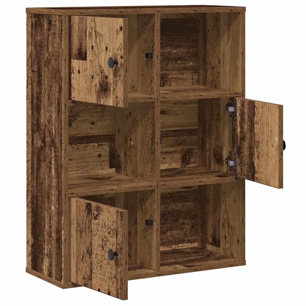 Regal za knjige boja starog drva 60x24x76,5cm konstruirano drvo