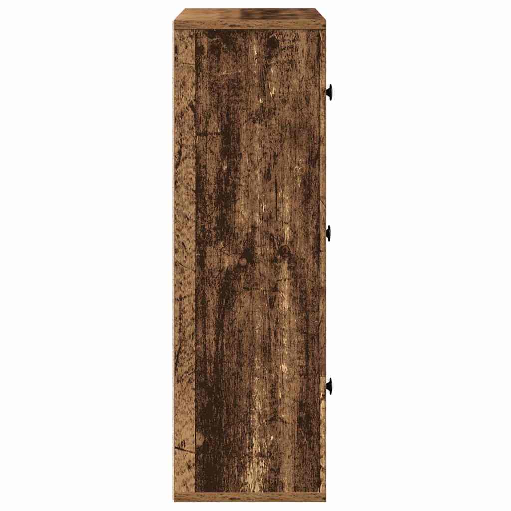 Regal za knjige boja starog drva 60x24x76,5cm konstruirano drvo