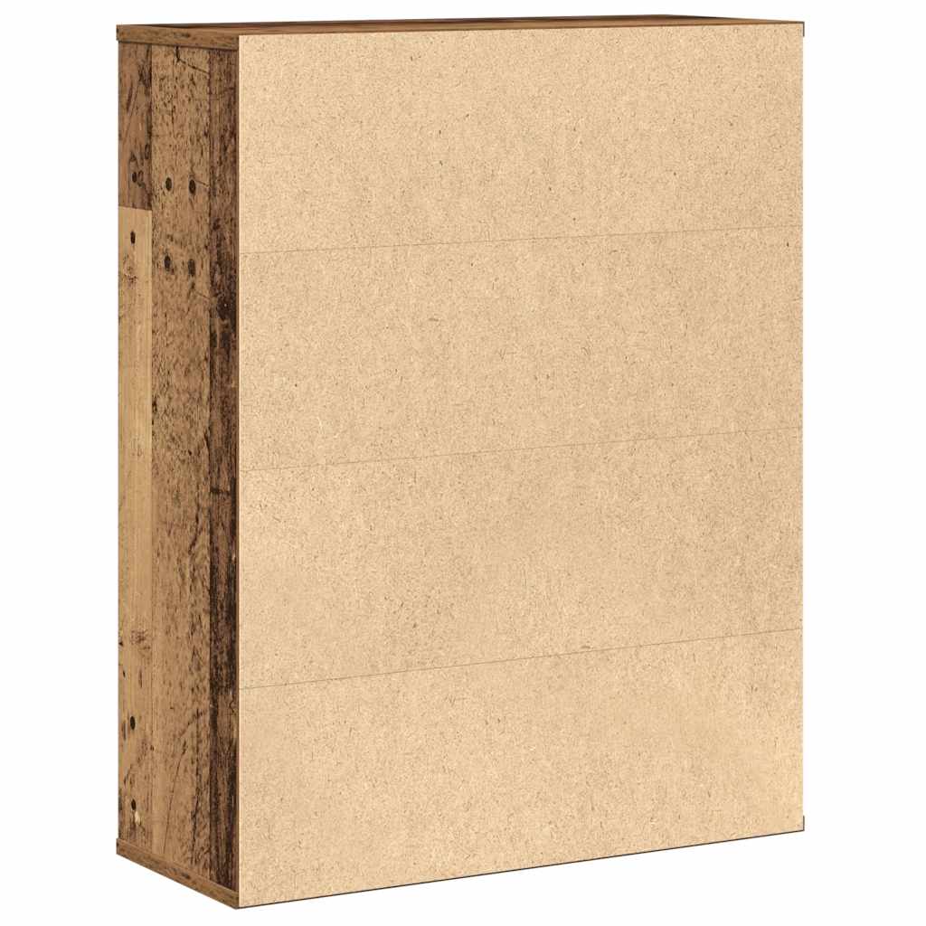 Regal za knjige boja starog drva 60x24x76,5cm konstruirano drvo