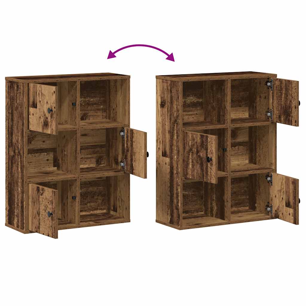 Regal za knjige boja starog drva 60x24x76,5cm konstruirano drvo