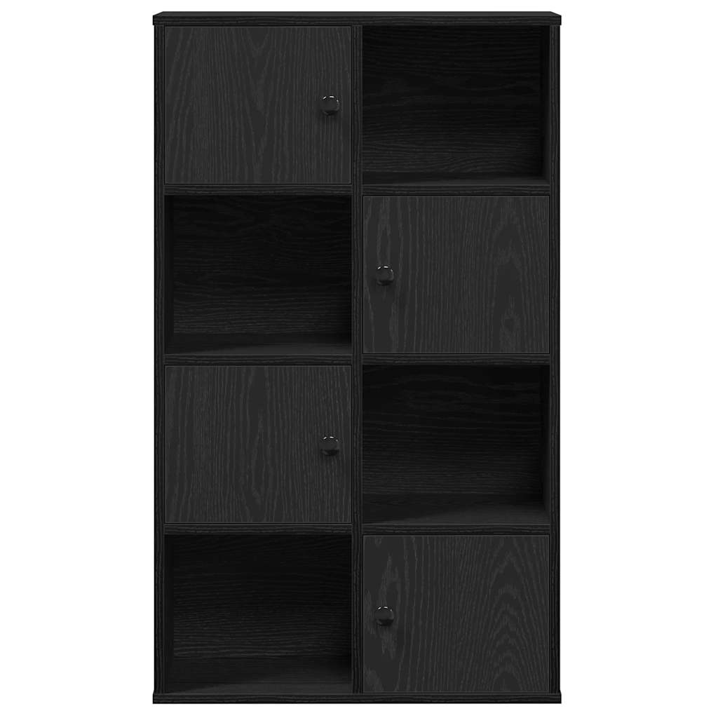 Regal za knjige crni hrasta 60x24x101,5cm od konstruiranog drva