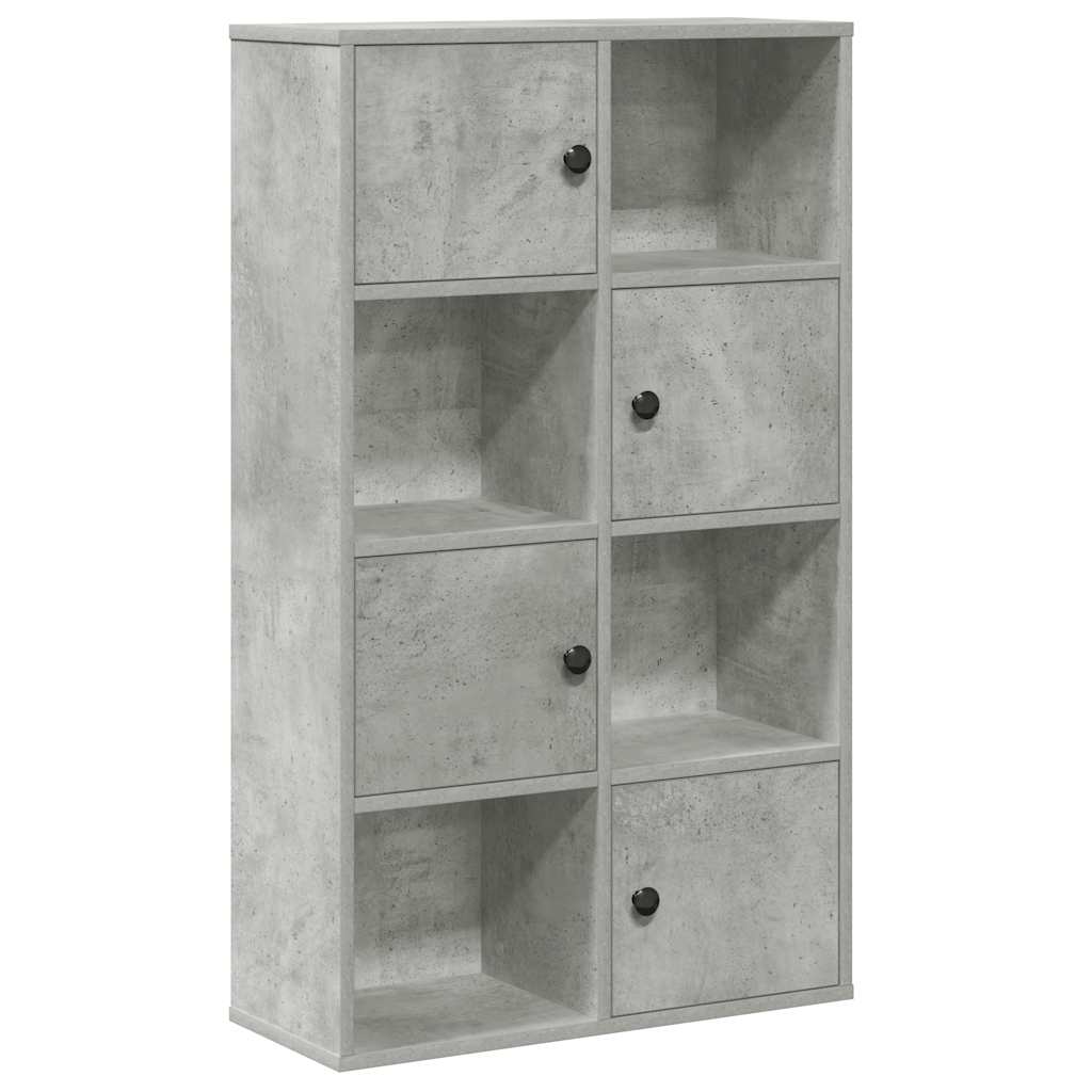 Regal za knjige boja betona 60x24x101,5 cm konstruirano drvo