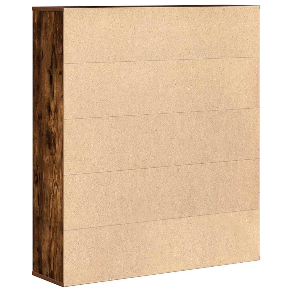 Regal za knjige boja hrasta 89x24x101,5 cm konstruirano drvo