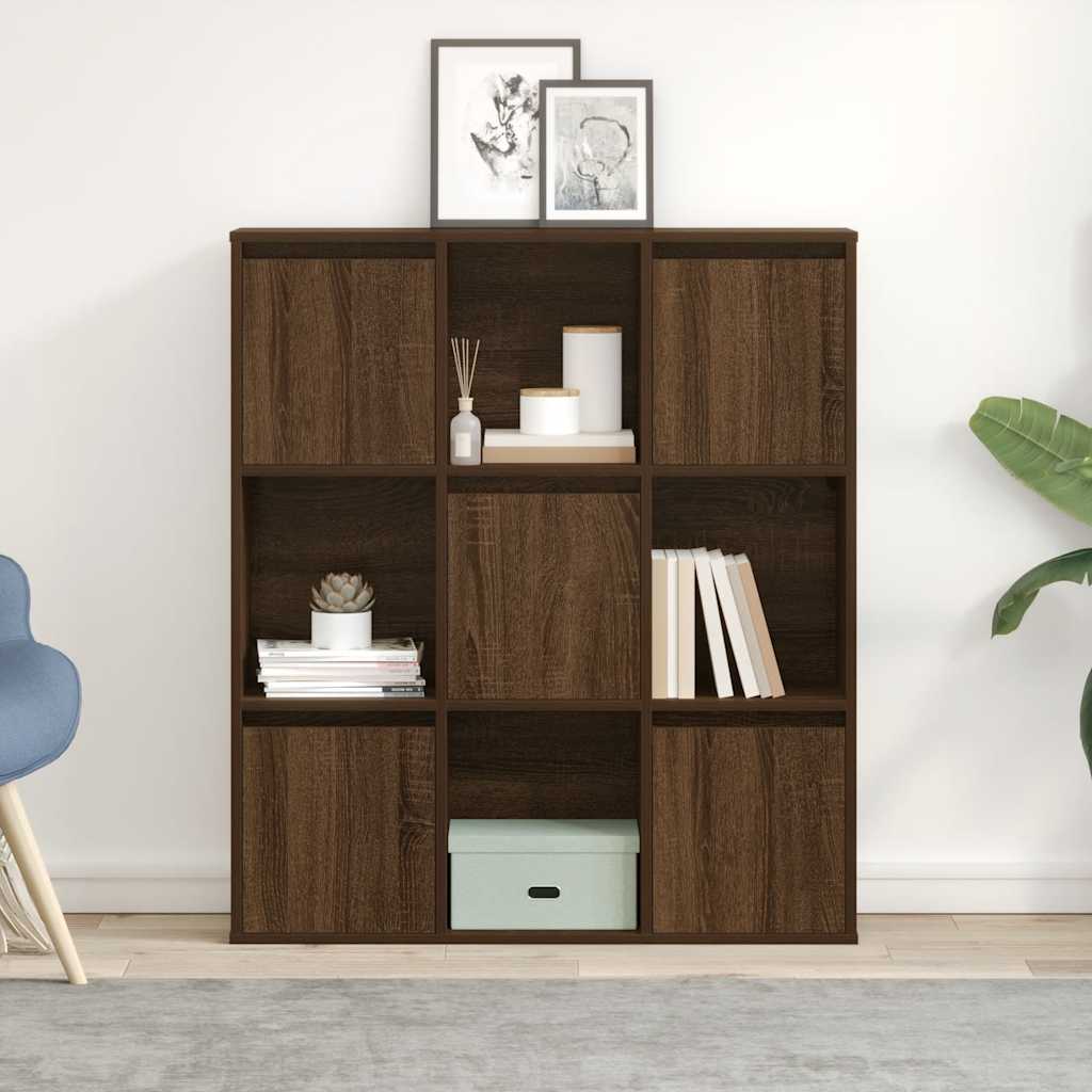 Regal za knjige boja hrasta 89x24x101,5 cm konstruirano drvo