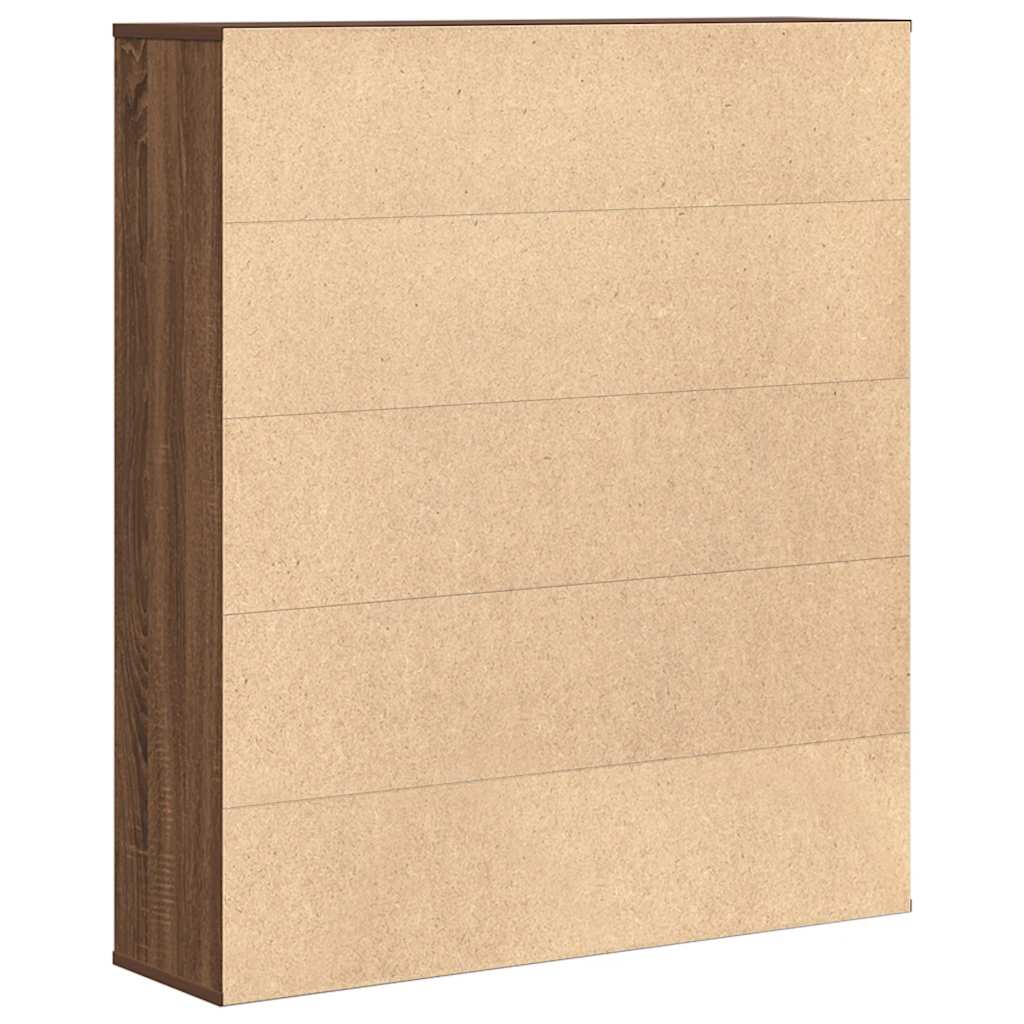 Regal za knjige boja hrasta 89x24x101,5 cm konstruirano drvo