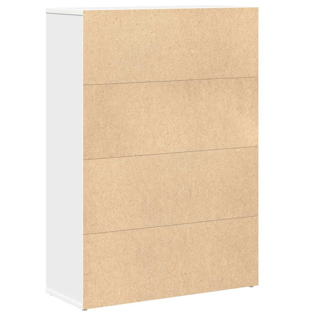 Polica za knjige bijela 60x24x85 cm izrađeno drvo