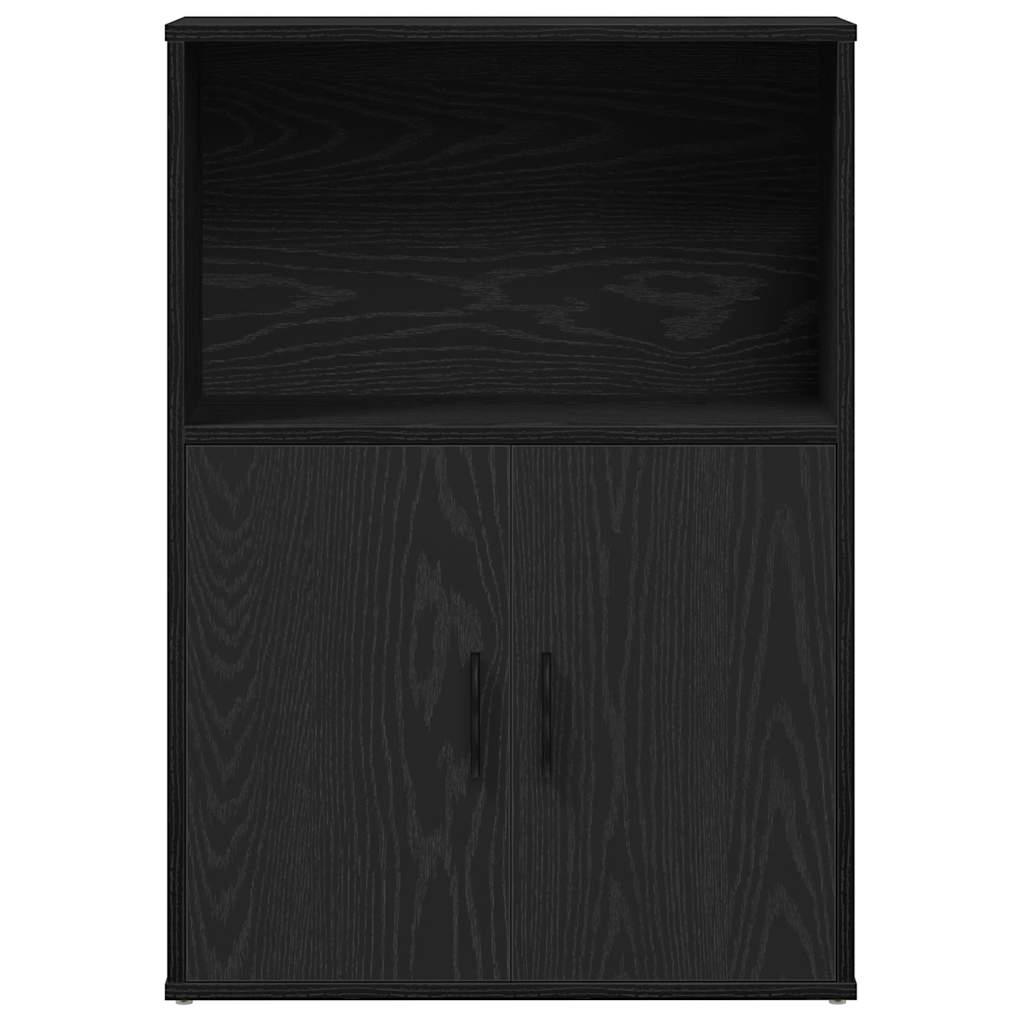 Regal za knjige crni hrasta 60x24x85 cm od konstruiranog drva