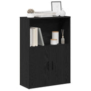 Regal za knjige crni hrasta 60x24x85 cm od konstruiranog drva