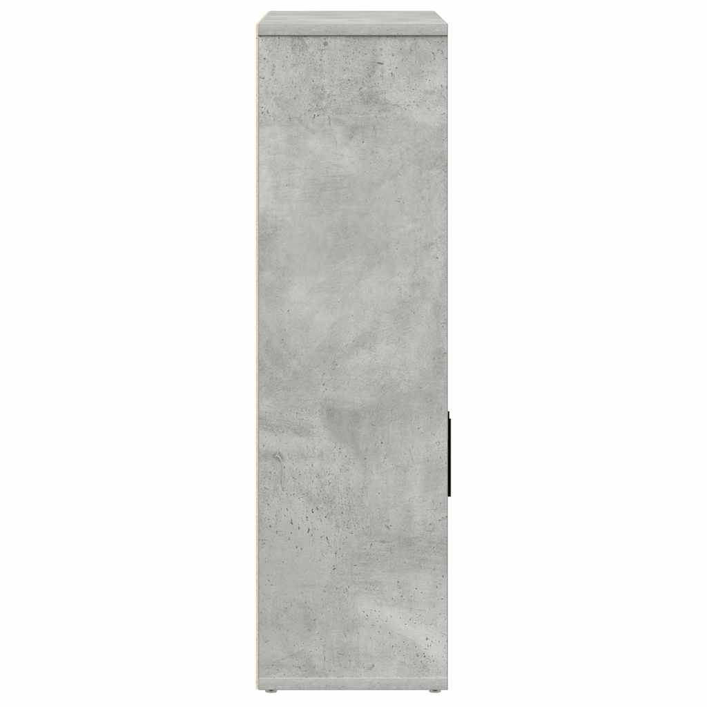 Regal za knjige boja betona 60x24x85 cm konstruirano drvo