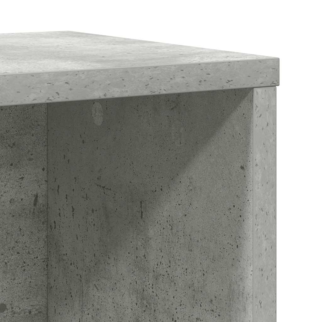 Regal za knjige boja betona 60x24x85 cm konstruirano drvo
