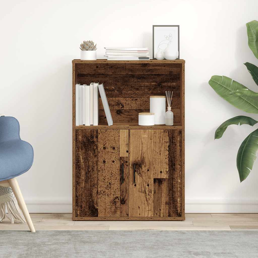 Regal za knjige boja starog drva 60x24x85 cm konstruirano drvo