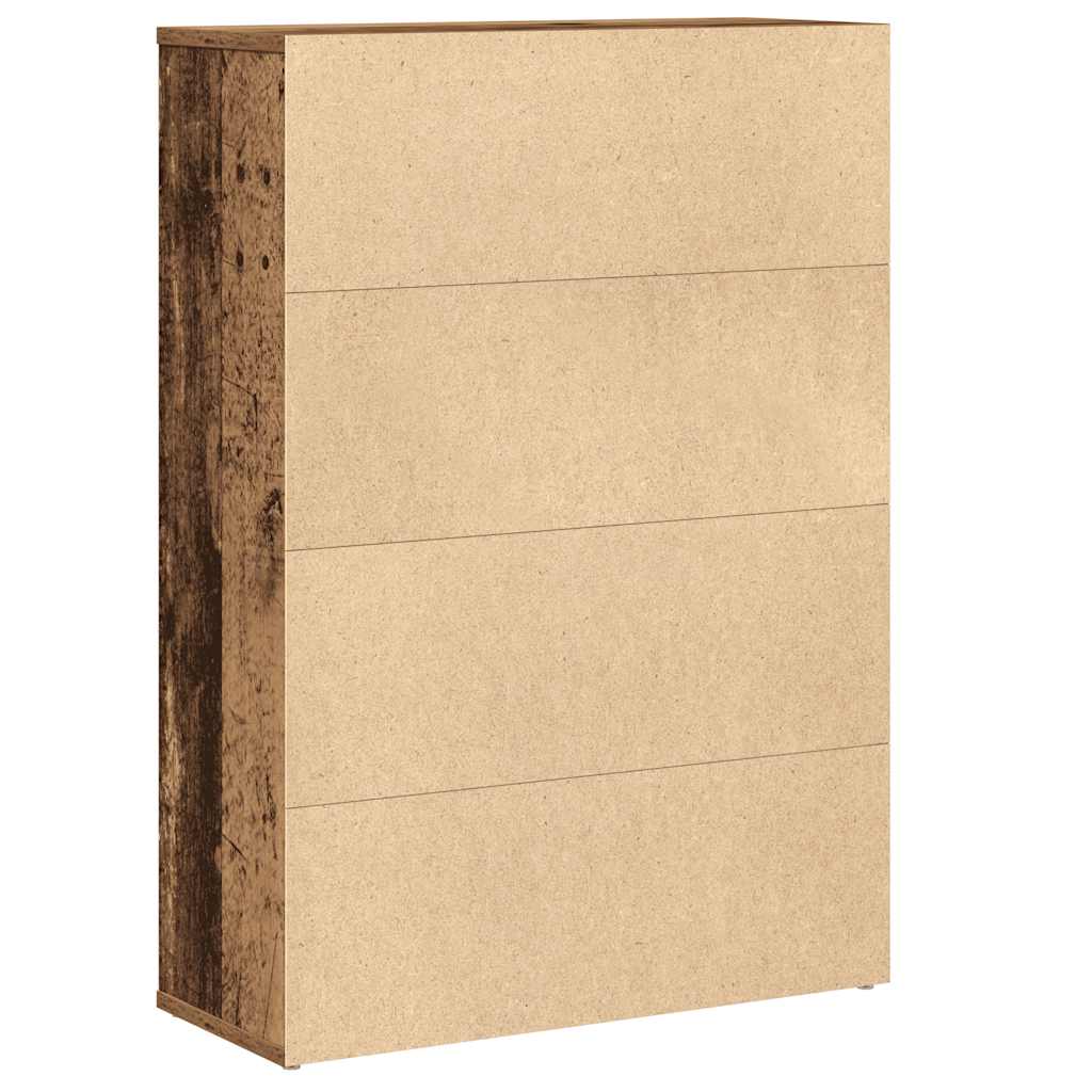 Regal za knjige boja starog drva 60x24x85 cm konstruirano drvo