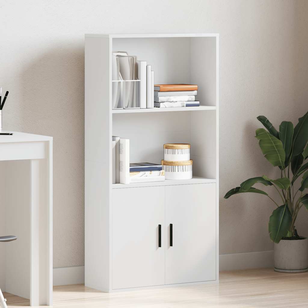 Regal za knjige bijeli 60x24x120 cm od konstruiranog drva